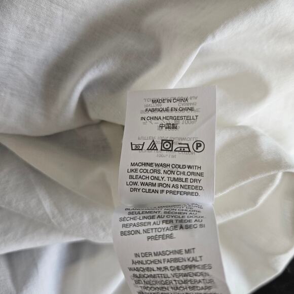 J. Crew Linen Skirt A Line Blue Palm Tree Summer Beach G4616 Women 6 - Picture 11 of 11